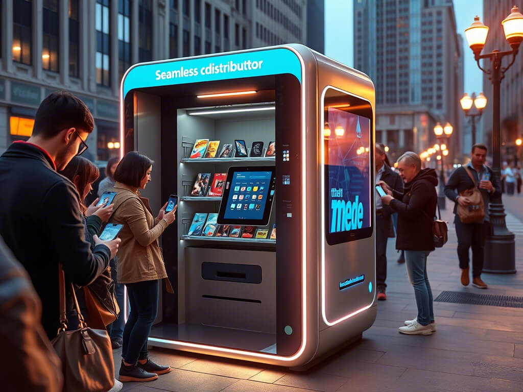 Media Vending Machines: Contactless Digital Distribution